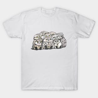 Baby Owl Pile T-Shirt